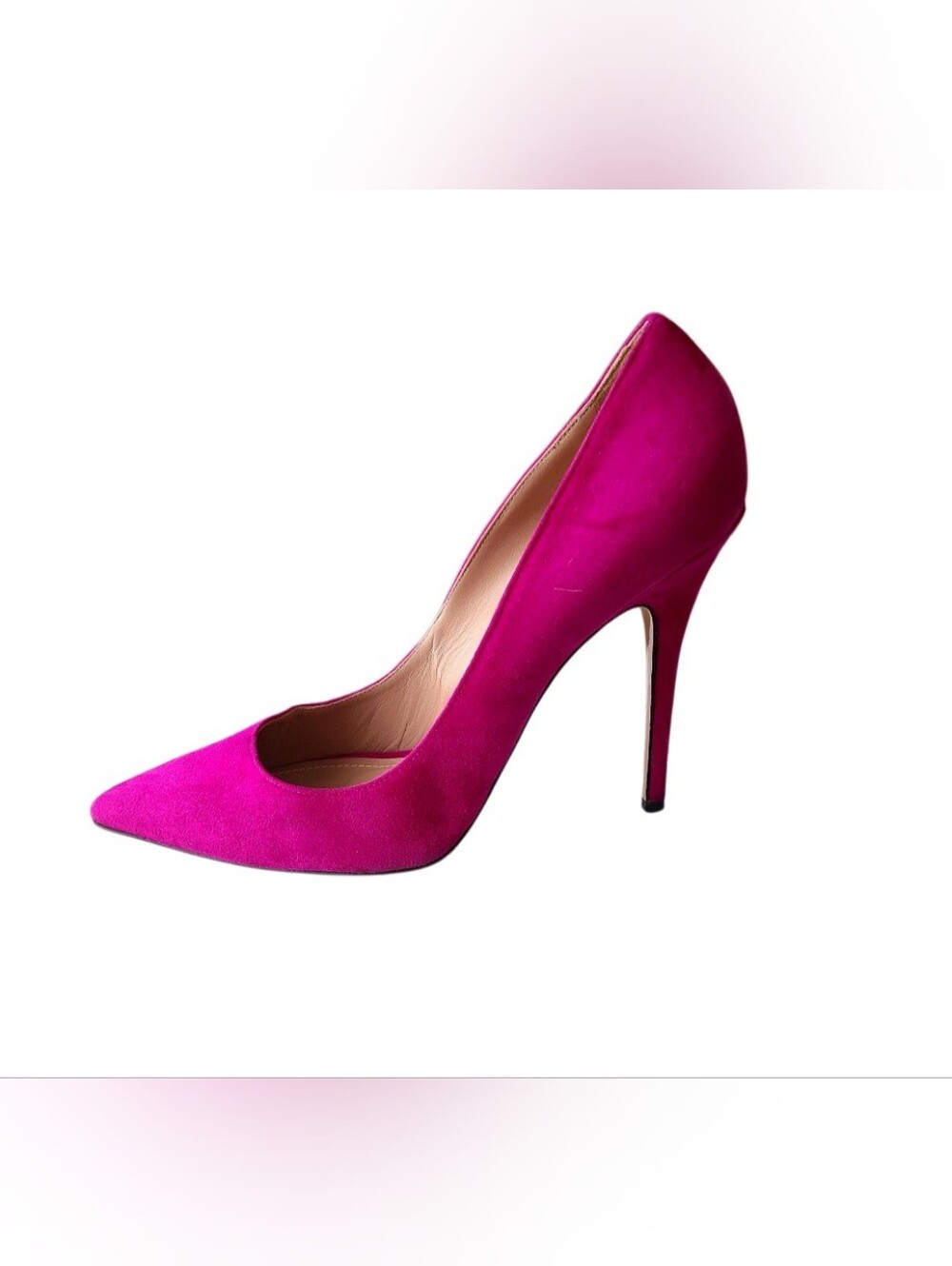 Gorgeous Jean-Michel Cazabat Magenta Chamois Pumps - US10